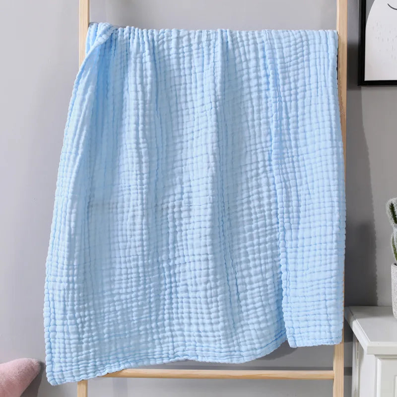 Cotton Muslin Throw Blanket 6-Layer Breathable Lightweight All-Season Comfort for Bed Couch Sofa Living Room Bedroom | Lonoma