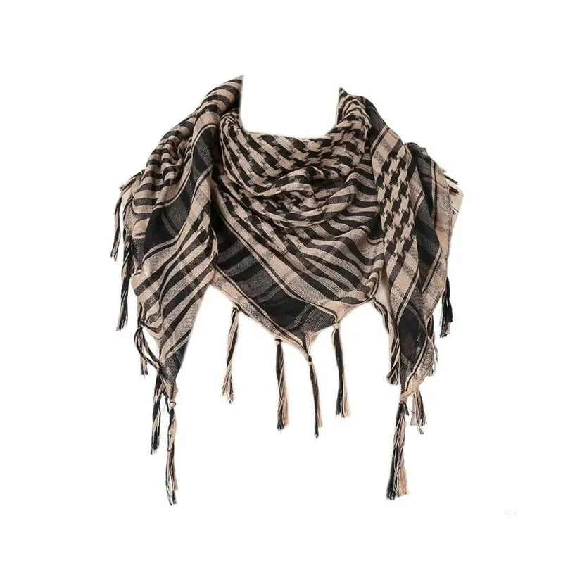 Desert Shemagh Scarf Square Tactical Headwrap for Men Women Outdoor Hiking Camping Windproof Neck Wrap Keffiyeh Style | Lonoma