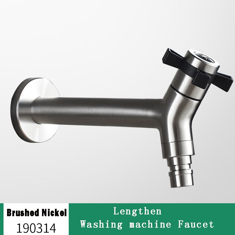 Wall-Mount Outdoor Faucet with Brass Valve Core – Cold Water Spigot for Garden, Patio & Yard | Lonoma