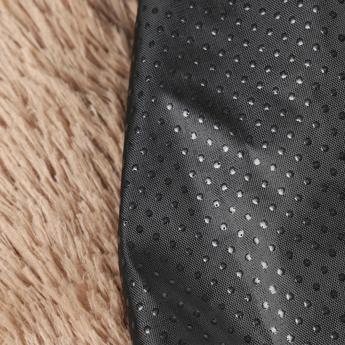 Dog Bed Round Plush Fluffy Paw Print 50-110cm Calming Donut Cushion Anti-Slip Base Winter Warm Cat Puppy Basket Washable Pet Mat | Koossa