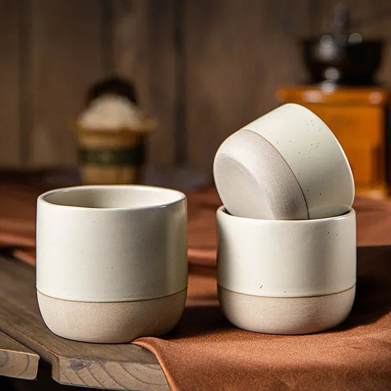 Tasse à café céramique artisanale style japonais 100 ml 180 ml 230 ml wabi-sabi grès pour espresso thé | Koossa
