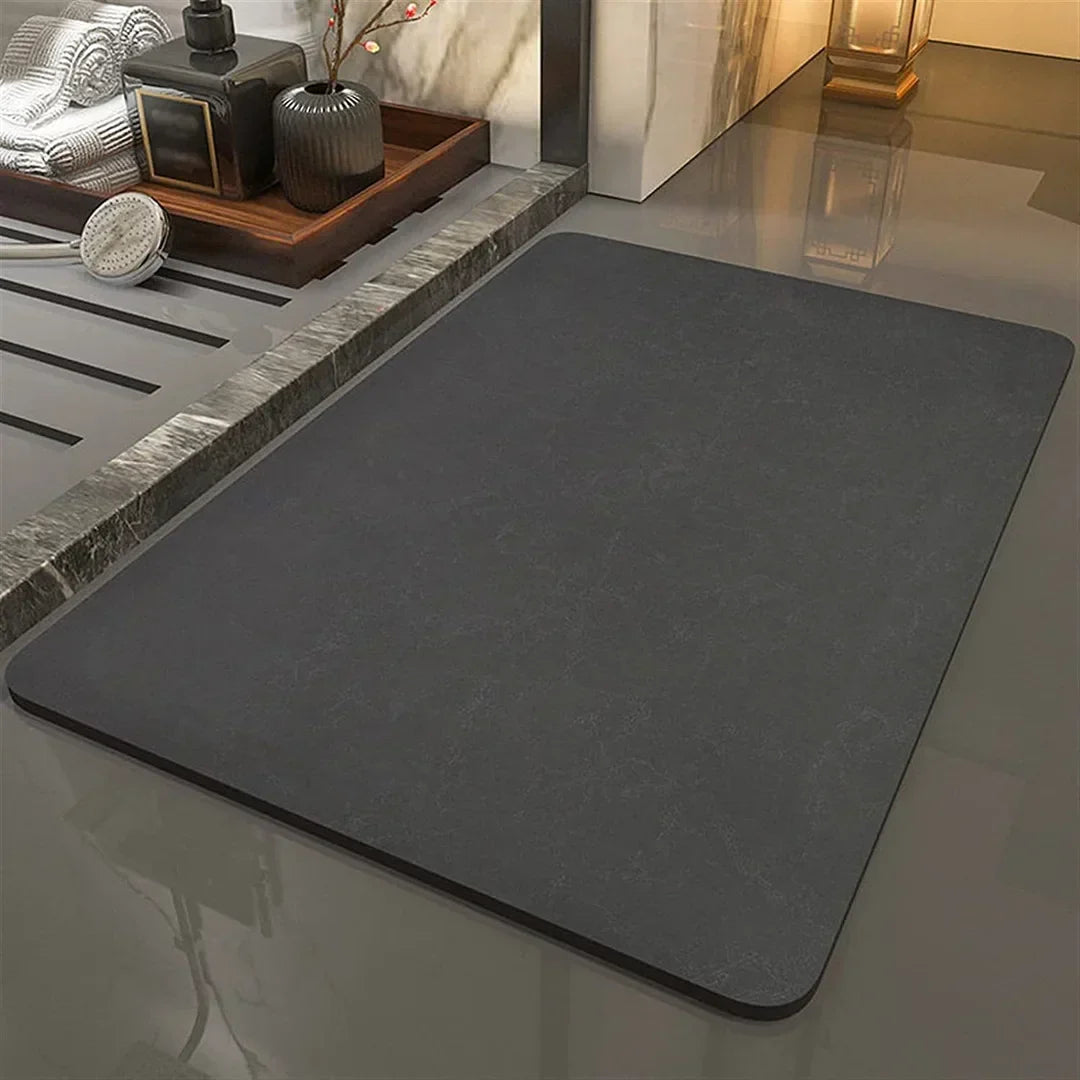 Tapis de bain en terre de diatomée absorbant ultra-rapide 40 × 60 cm antidérapant écologique séchage instantané | Koossa
