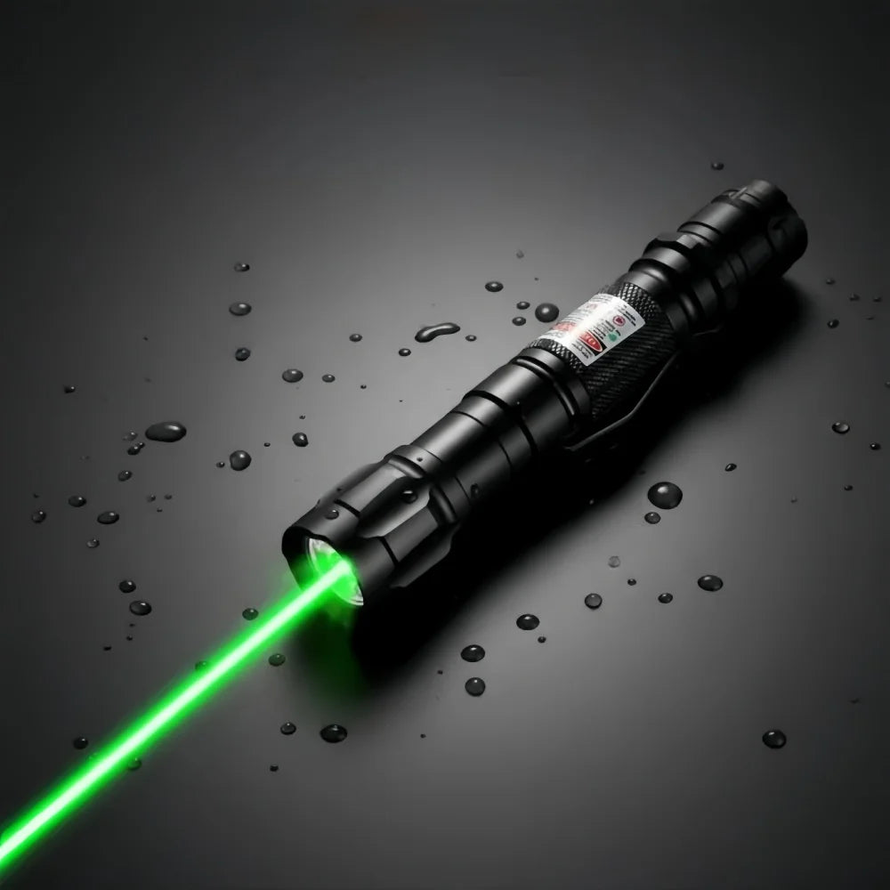 Green Laser Pointer Pen with Adjustable Focus for Presentations and Cat Play | Interactive Pet Toy Beam | Lonoma