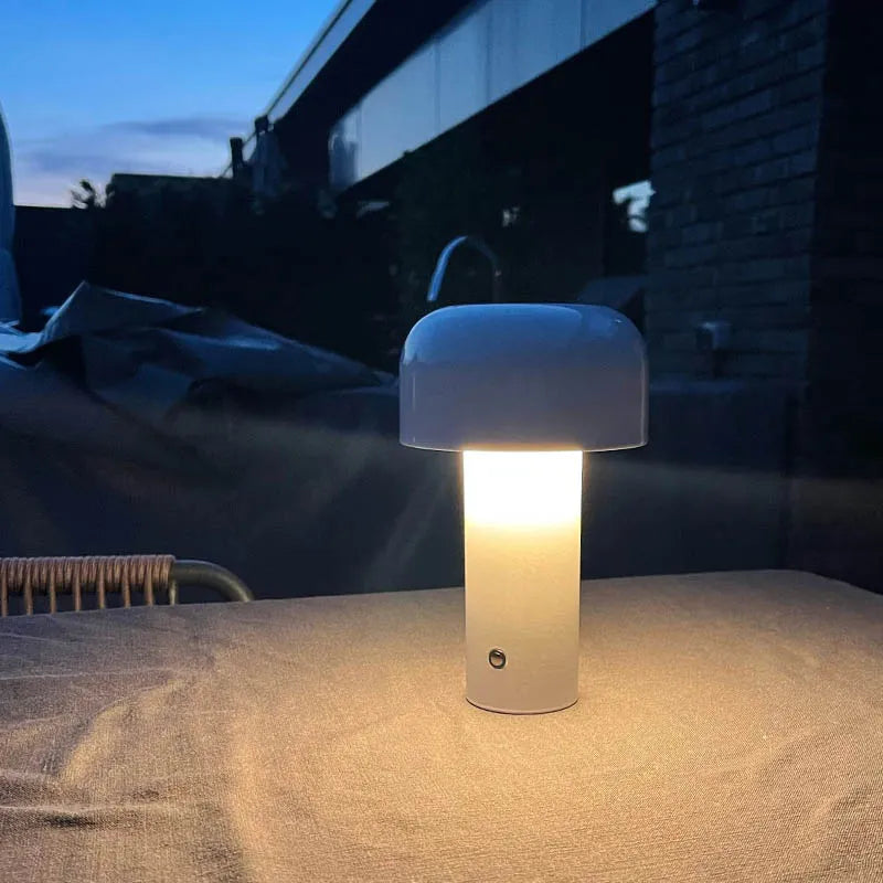 Cordless Rechargeable Table Lamp, 8.3 in Dimmable LED Desk Lamp, Bedside Night Light for Bedroom, Living Room & Cozy Ambient Lighting | Lonoma