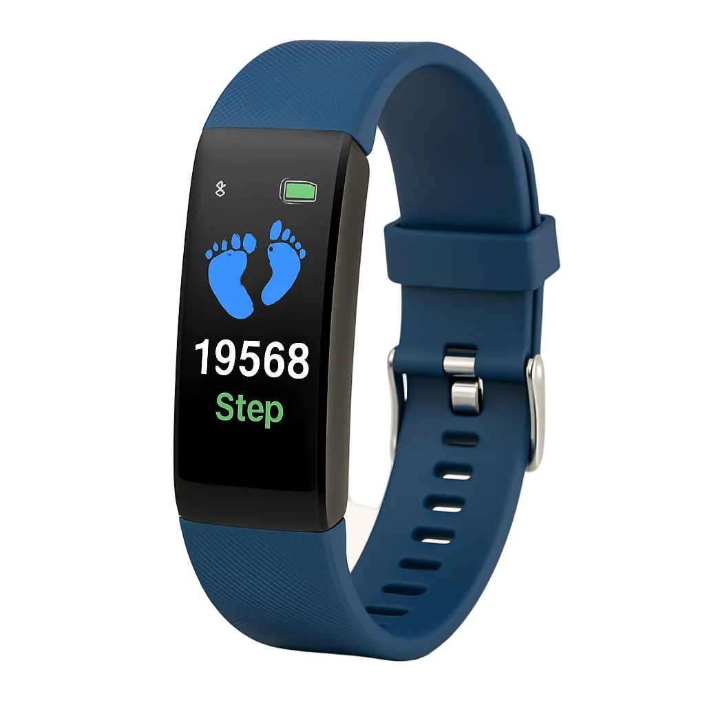 Smartwatch for Seniors with Heart Rate Monitor, Step Counter & Sleep Tracker, Splash Resistant USB Rechargeable Fitness Watch | Lonoma