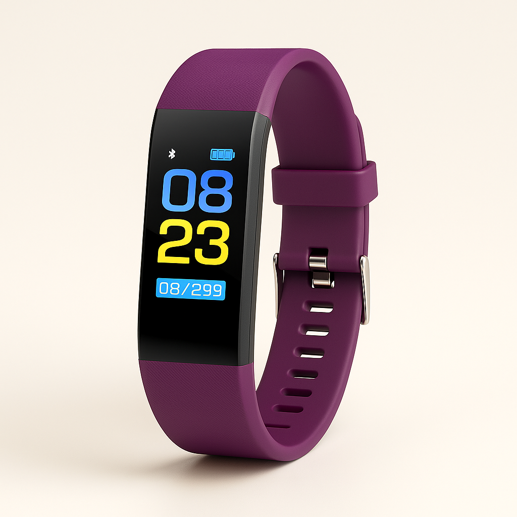 Montre connectée avec capteur de fréquence cardiaque et podomètre étanche pour suivi quotidien actif sport | Koossa
