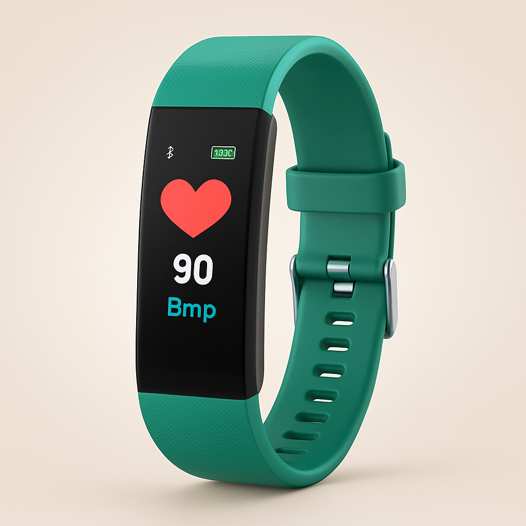 Montre connectée avec capteur de fréquence cardiaque et podomètre étanche pour suivi quotidien actif sport | Koossa