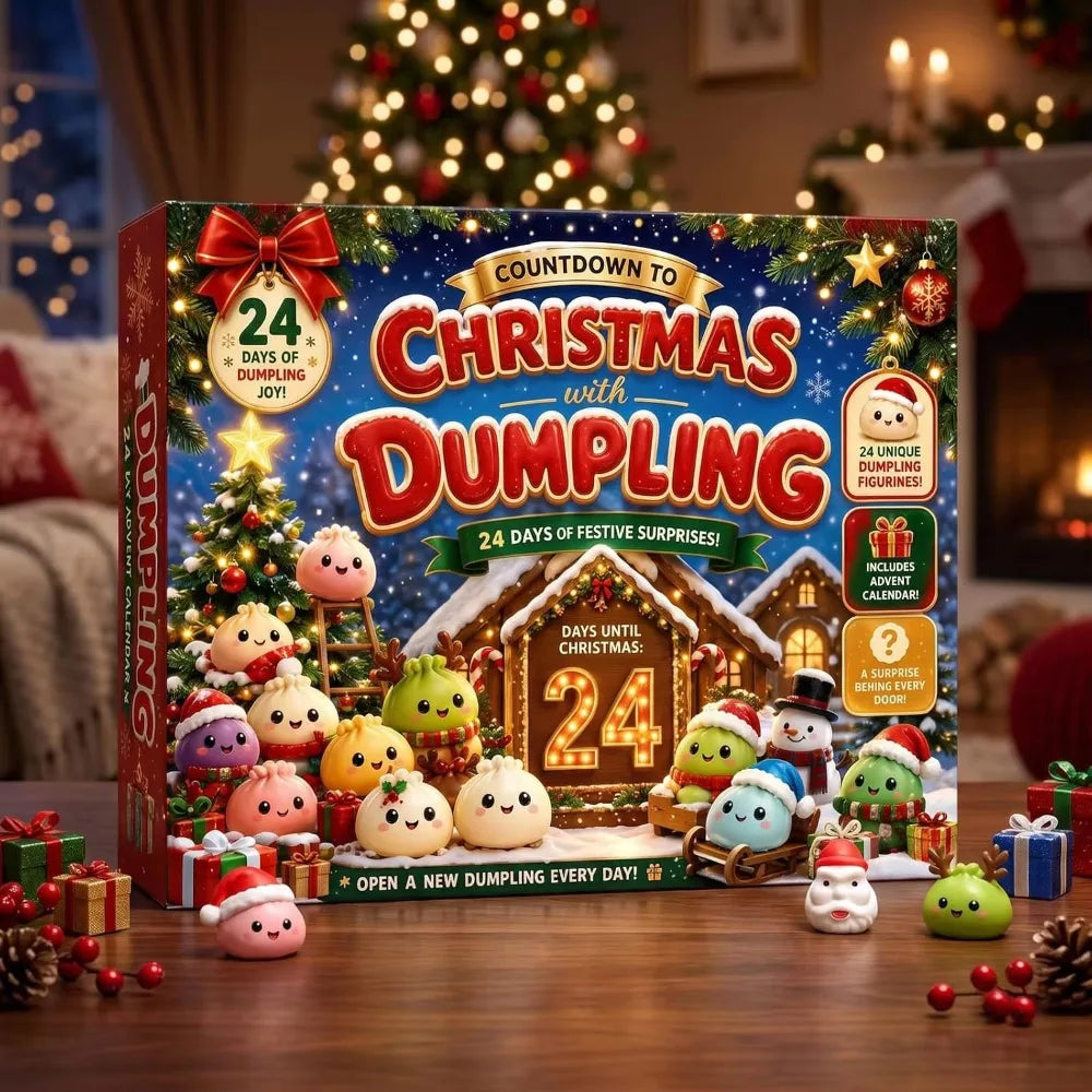 24-Day Plush Advent Calendar Gift Box with Soft Bread-Shaped Stuffed Toys for Desk Decoration and Holiday Surprise | Lonoma