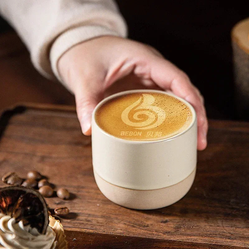 Tasse à café céramique artisanale style japonais 100 ml 180 ml 230 ml wabi-sabi grès pour espresso thé | Koossa