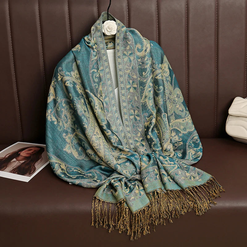 Soft Cotton Blend Wrap Scarf for Women – Lightweight Oversized Shawl for Fall & Winter – Solid Color Pashmina Accessory | Lonoma