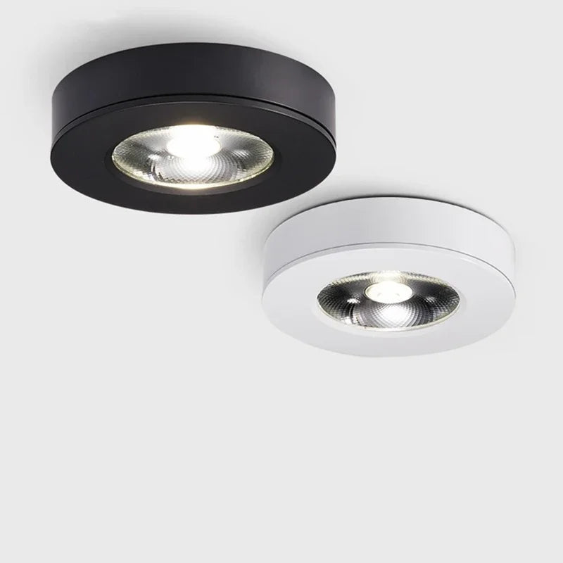 Plafonnier LED Extra-Plat Anti-Éblouissement Aluminium Blanc Noir Doré Blanc Chaud Neutre Froid 7 à 20 W | Koossa