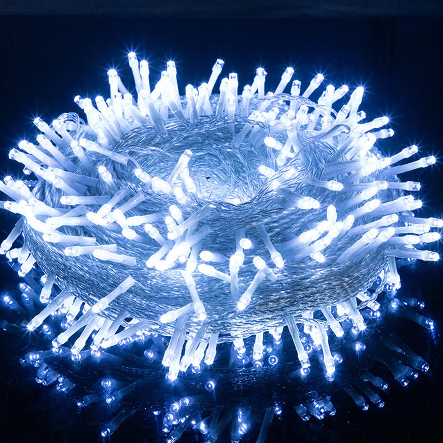 Outdoor LED String Lights 66-328 ft Warm White Cool White Plug-In for Patio Garden Deck Holiday Party Wedding | Lonoma