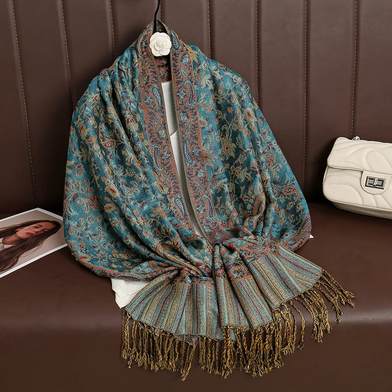 Soft Cotton Blend Wrap Scarf for Women – Lightweight Oversized Shawl for Fall & Winter – Solid Color Pashmina Accessory | Lonoma