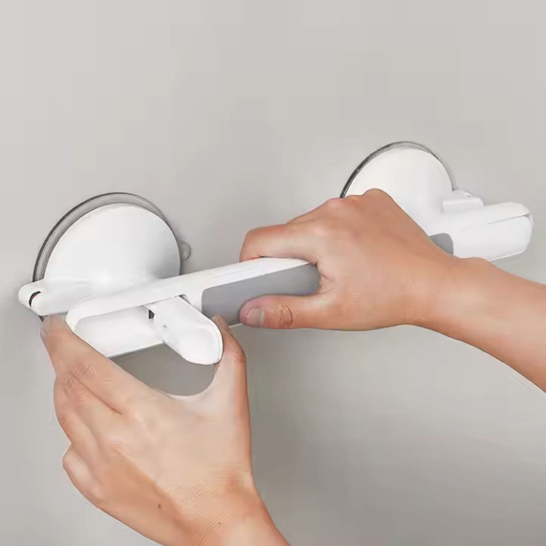 Barre d'appui de sécurité à ventouses pour douche et baignoire sans perçage antidérapante pour seniors et PMR | Koossa
