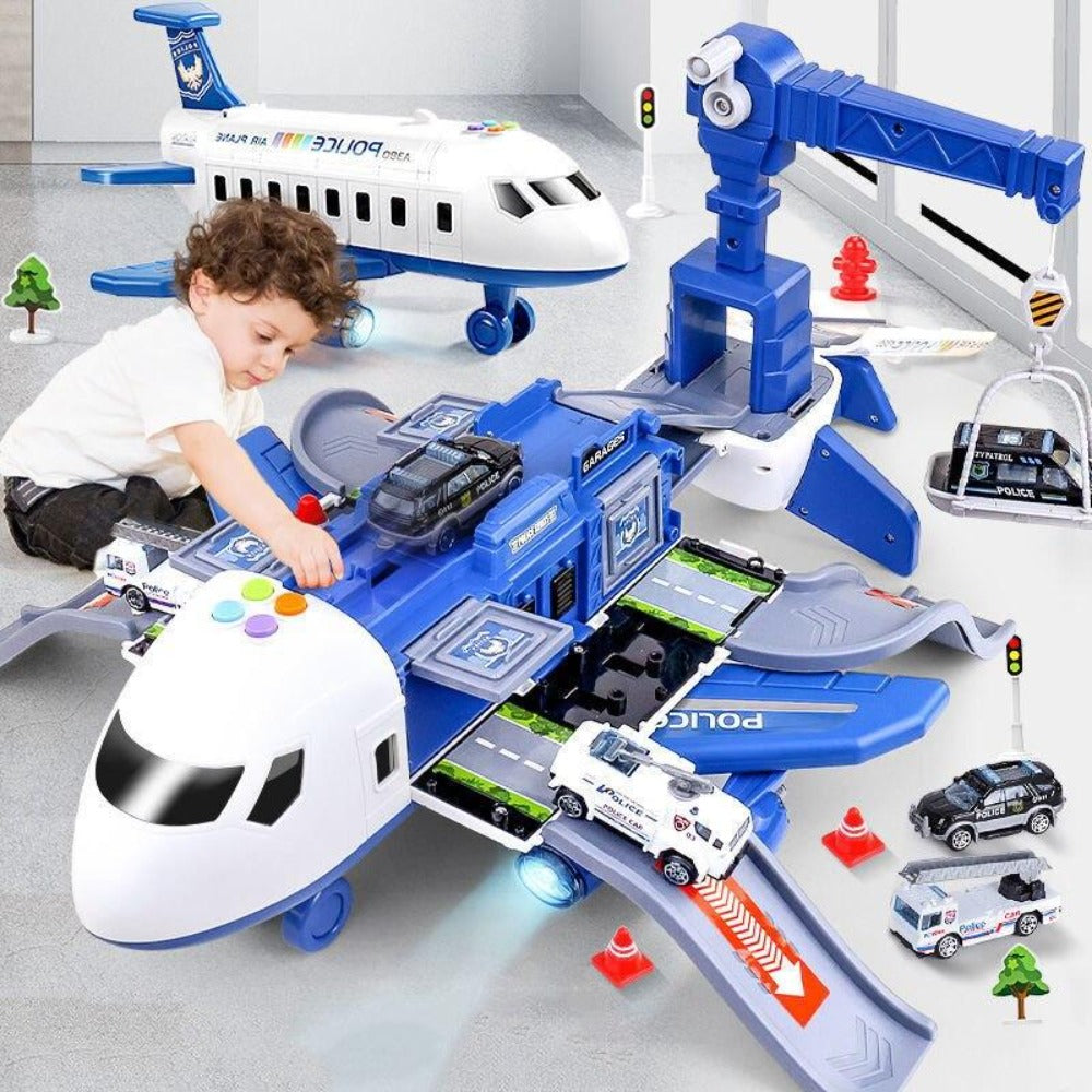 Ensemble Avion et Véhicules de Chantier 20 Pièces pour Enfants 3 à 6 Ans Jeu Construction Créatif Aéroport | Koossa