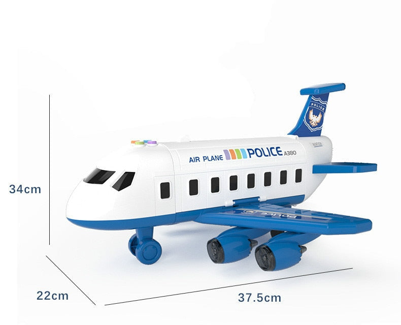 Ensemble Avion et Véhicules de Chantier 20 Pièces pour Enfants 3 à 6 Ans Jeu Construction Créatif Aéroport | Koossa