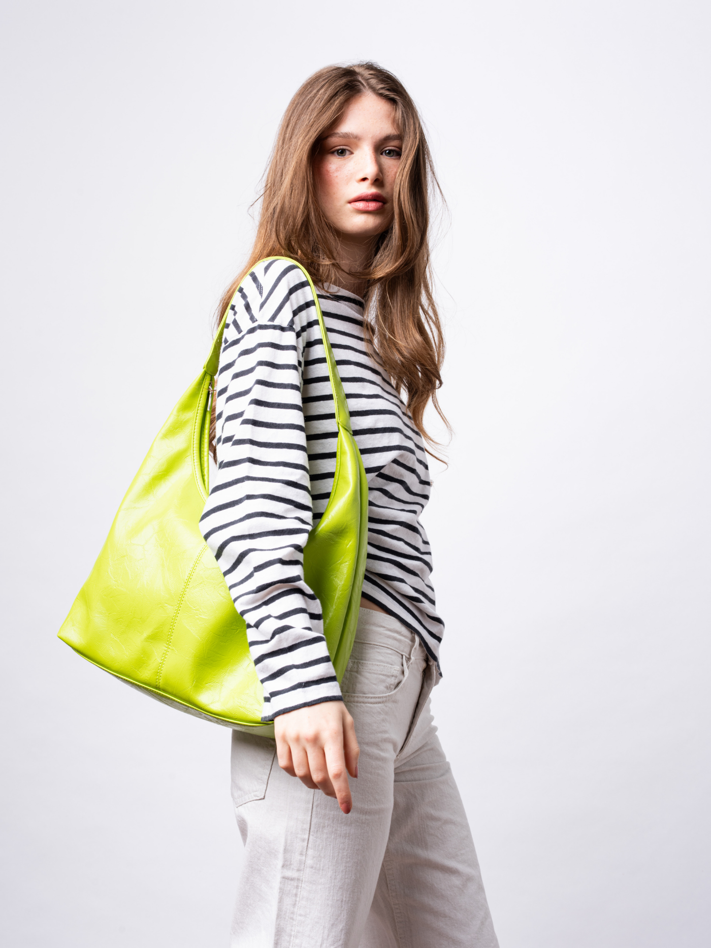 Soft Leather-Effect Tote Bag in Black with Matching Pouch | Spacious Everyday Shoulder Bag with Compartments | Koossa