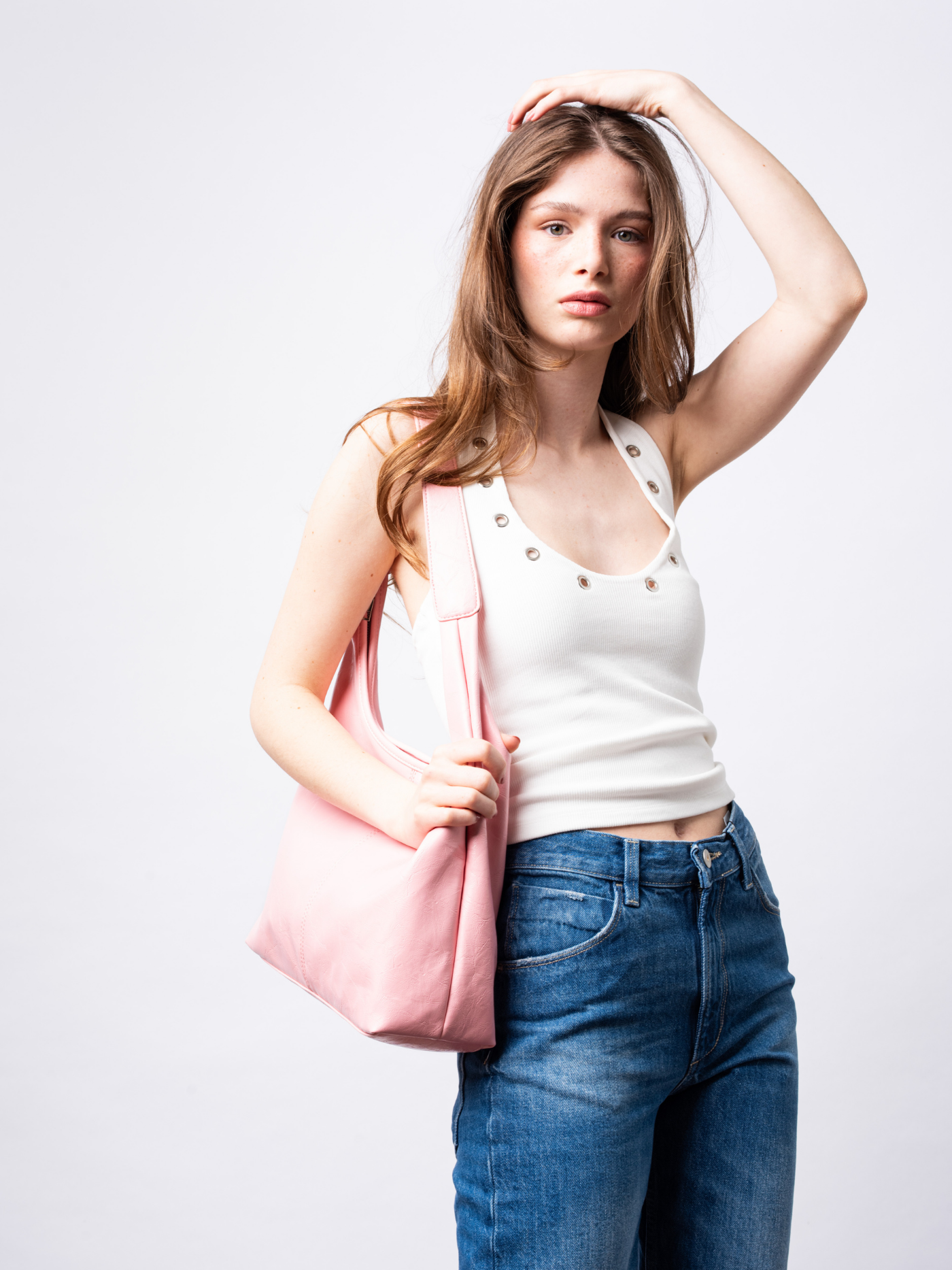 Soft Leather-Effect Tote Bag in Black with Matching Pouch | Spacious Everyday Shoulder Bag with Compartments | Koossa