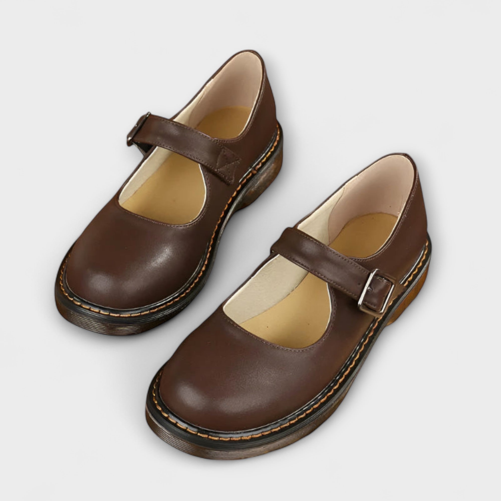 Women's Mary Jane Comfort Shoes with Adjustable Strap — Classic Low-Heel Footwear for Everyday Elegance | Koossa
