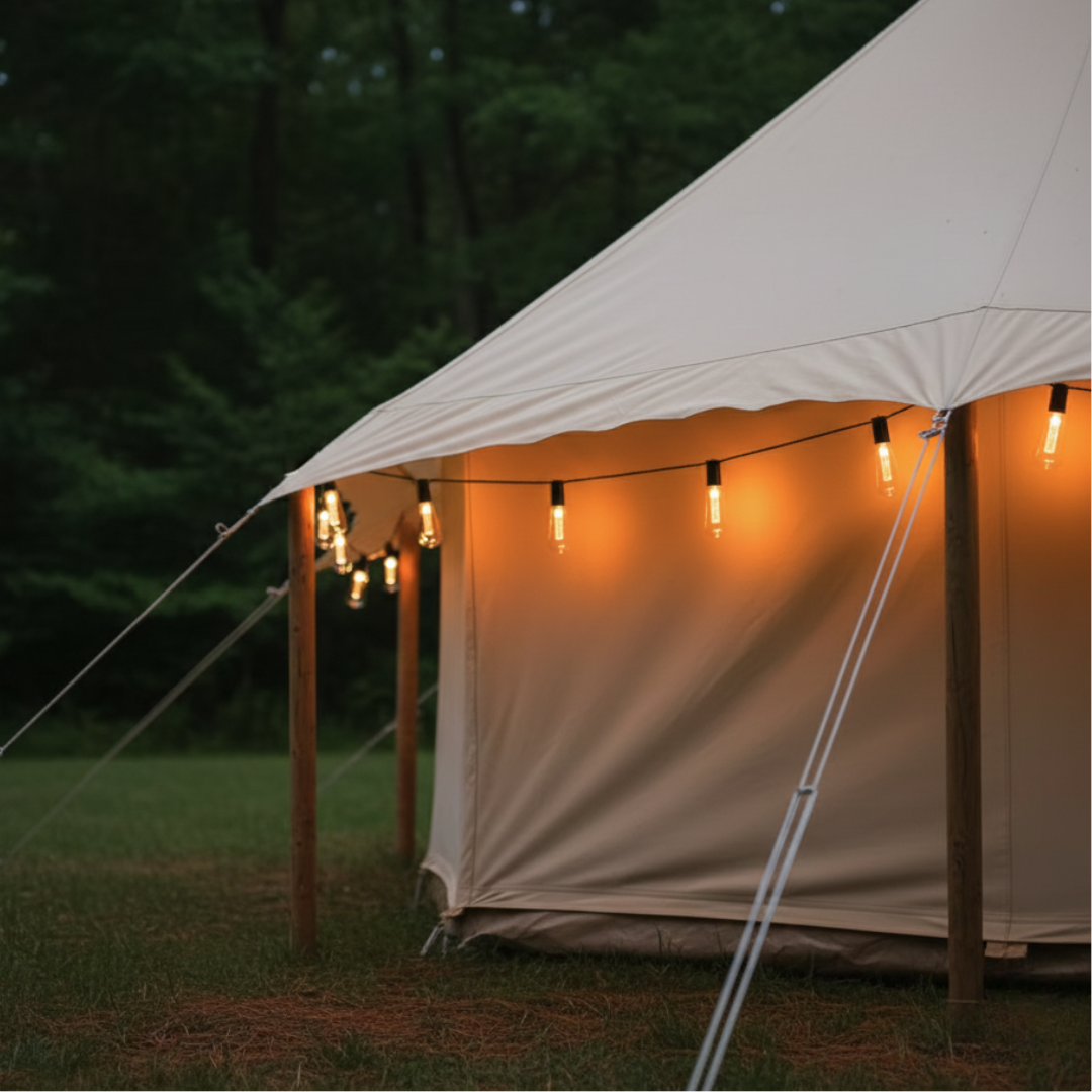 Guirlande lumineuse solaire LED 5-10 m extérieur étanche pour jardin camping terrasse style vintage Edison | Koossa