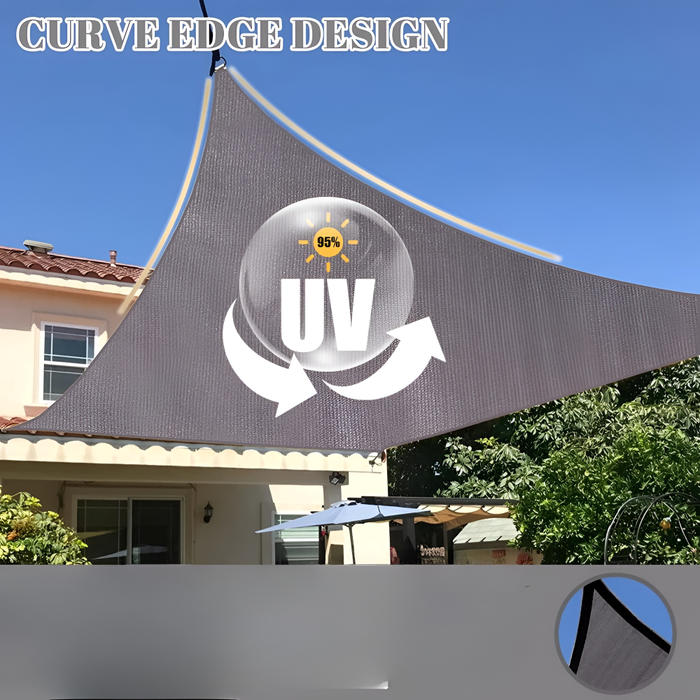 Voile d'ombrage rectangulaire imperméable et anti-UV pour jardin terrasse balcon pergola grand format | Koossa