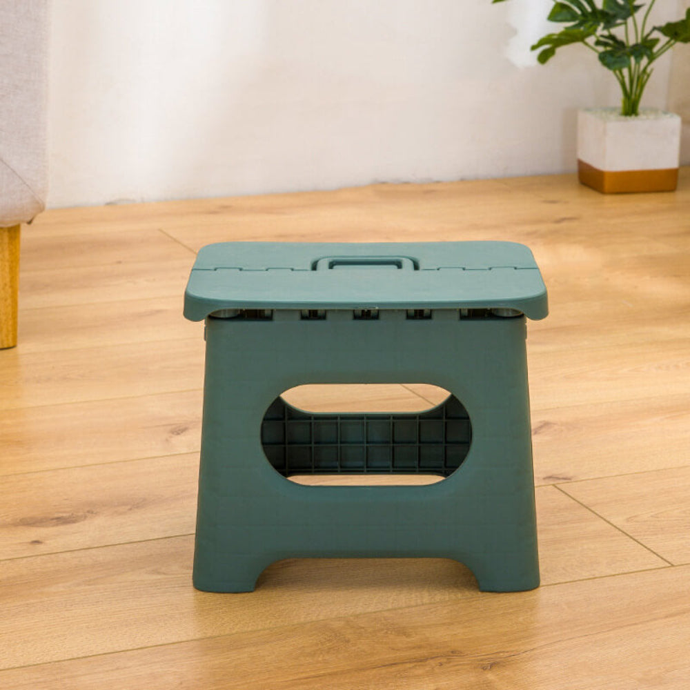 Folding Step Stool with Handle, Portable Collapsible Footstool for Kitchen, Bathroom, Kids & Adults, Non-Slip Lightweight Stepping Aid | Lonoma