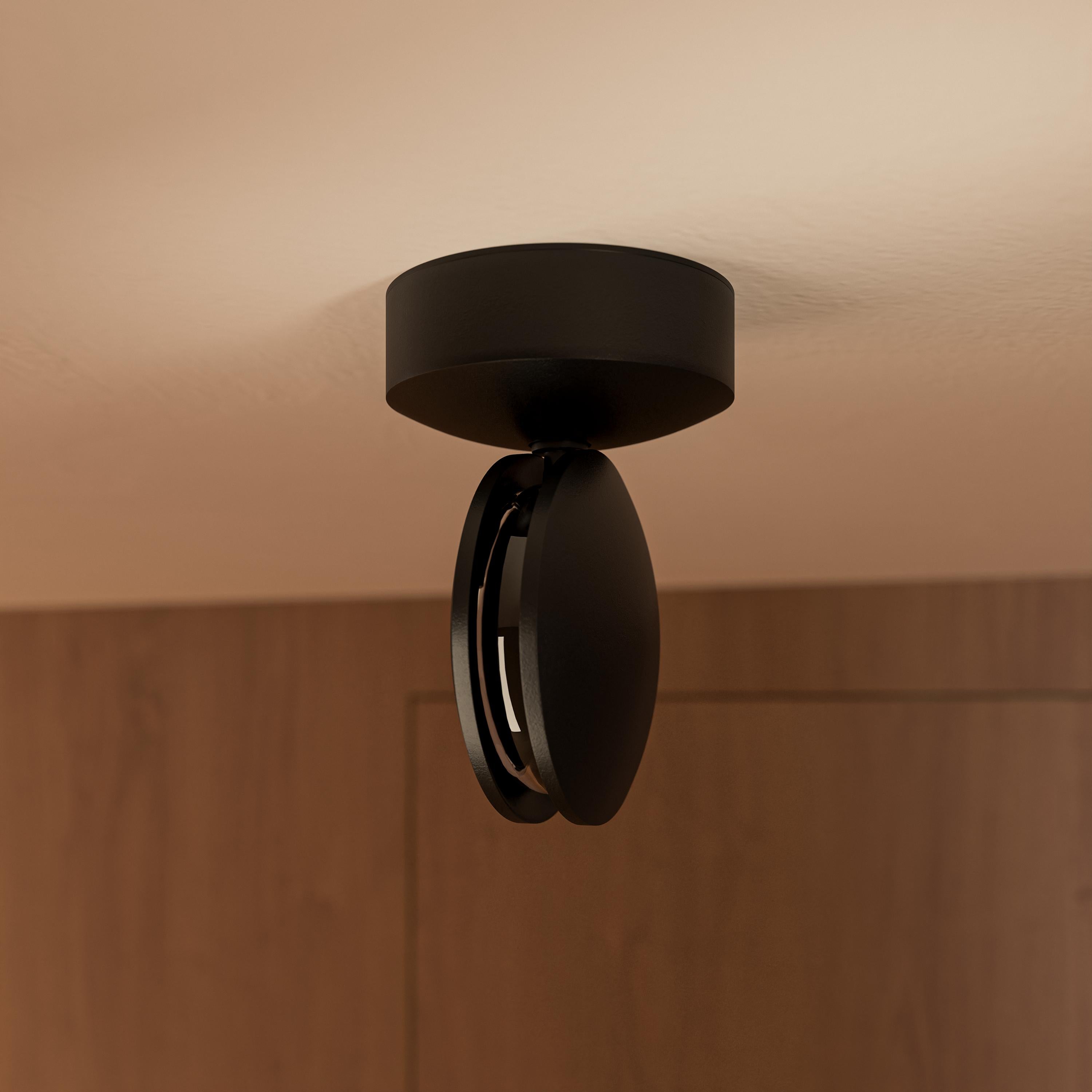 Applique murale LED orientable 360° aluminium blanc chaud éclairage d'accentuation mural intérieur moderne | Koossa