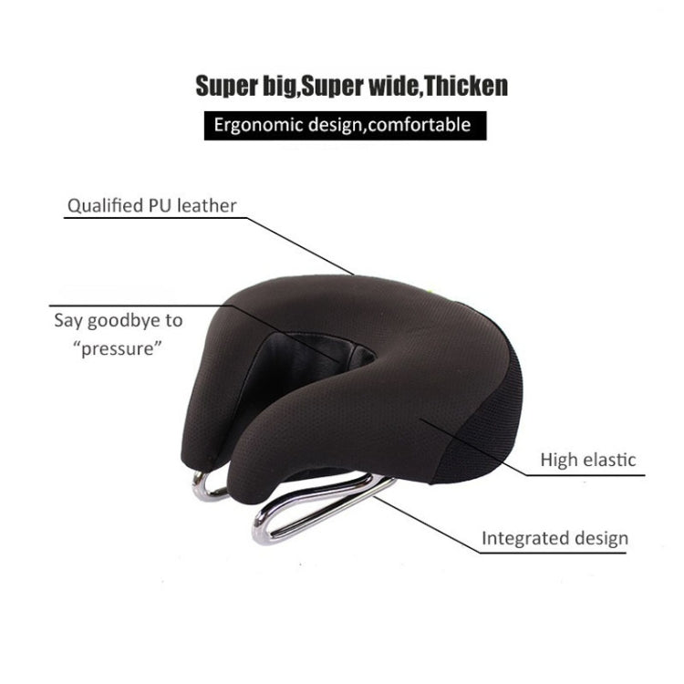 Selle Vélo Ergonomique Ouverte Rembourrage Dense Suspension Intégrée VTT Route Ville Mixte Confort Longue Distance | Koossa