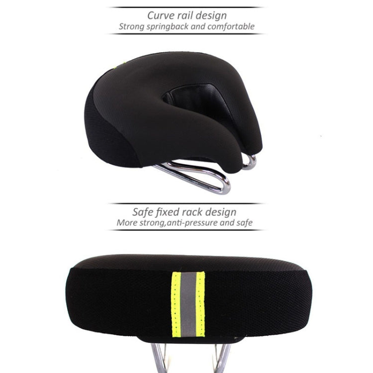 Selle Vélo Ergonomique Ouverte Rembourrage Dense Suspension Intégrée VTT Route Ville Mixte Confort Longue Distance | Koossa
