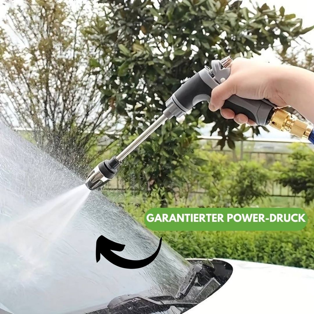 Garden Hose Spray Nozzle Adjustable Rotating High-Pressure Jet for Patios Driveways Cars | Powerful Water Sprayer Attachment | Lonoma