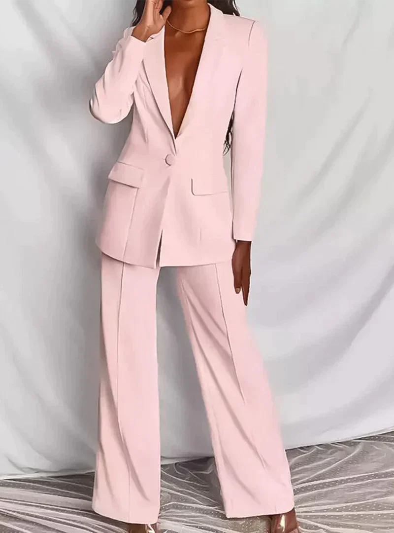 Women's Tailored Blazer and Trouser Set — Smart Two-Piece Suit for Office, Meetings & Formal Events | Koossa