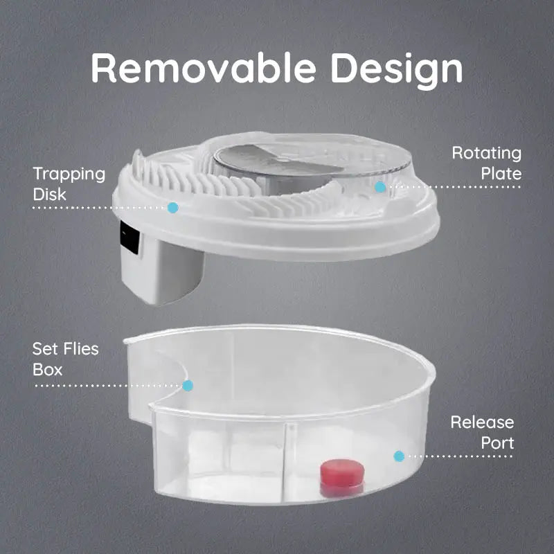 Piège à mouches USB silencieux et écologique pour cuisine salon chambre sans produits chimiques ni bruit | Koossa