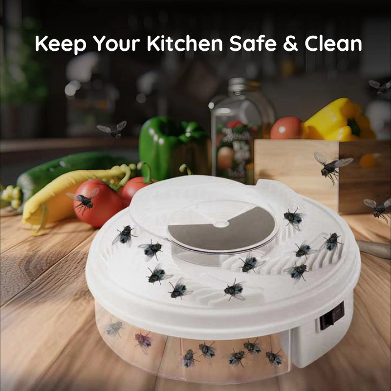 Piège à mouches USB silencieux et écologique pour cuisine salon chambre sans produits chimiques ni bruit | Koossa