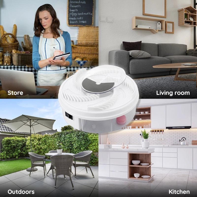 Piège à mouches USB silencieux et écologique pour cuisine salon chambre sans produits chimiques ni bruit | Koossa