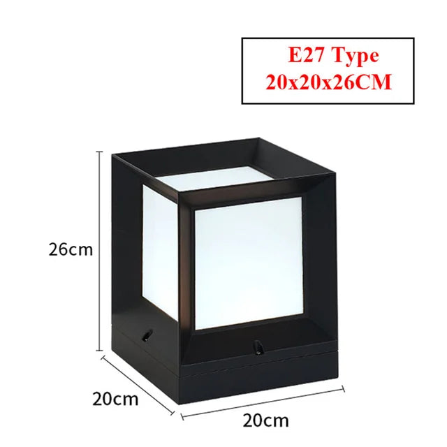Borne lumineuse extérieure LED 12 W noire moderne pour allée portail jardin éclairage fonctionnel contemporain | Koossa