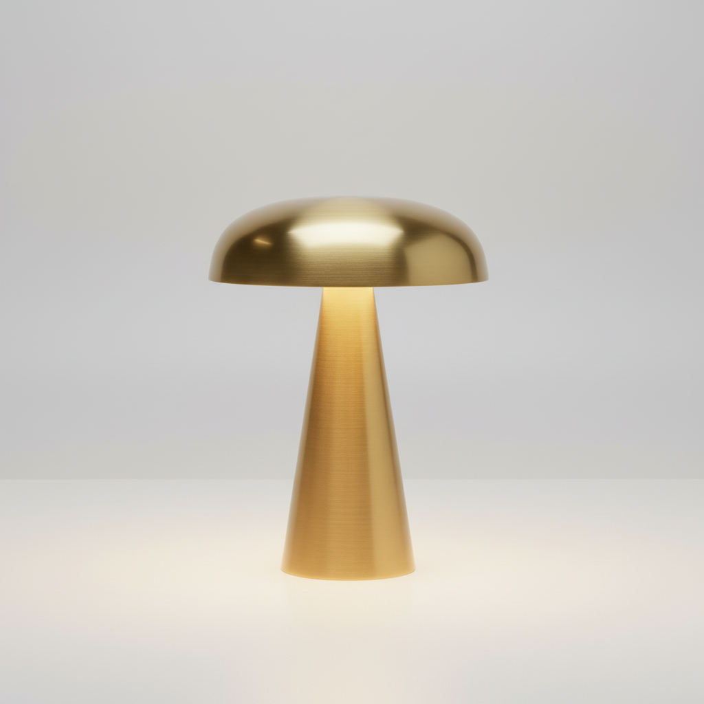 Rechargeable Cordless Mushroom Table Lamp with Touch Dimmer, 3 Brightness Settings, Warm LED Light for Bedroom Living Room Desk | Lonoma