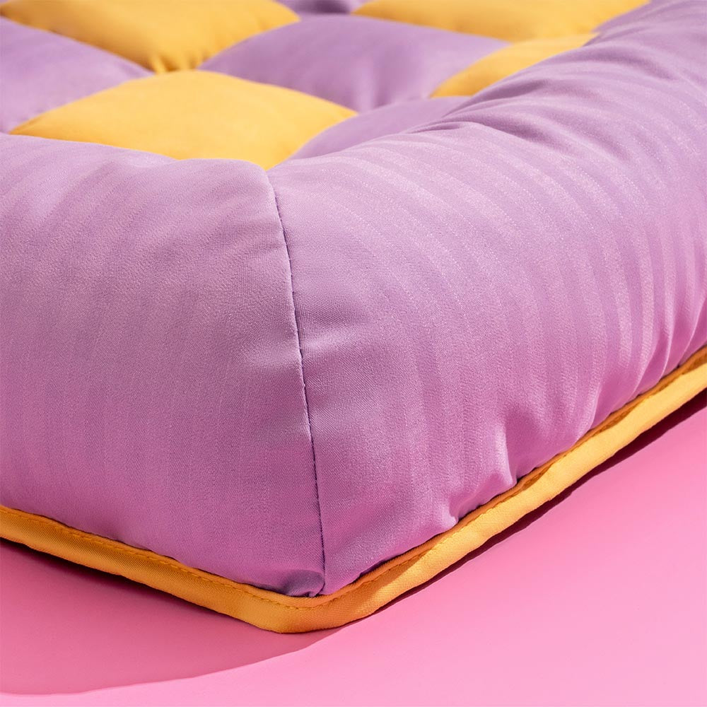 Dog Car Seat Cover Padded Waterproof Polyester Anti-Slip Bolster Back Seat Bed Large Dogs Safety Strap | Koossa