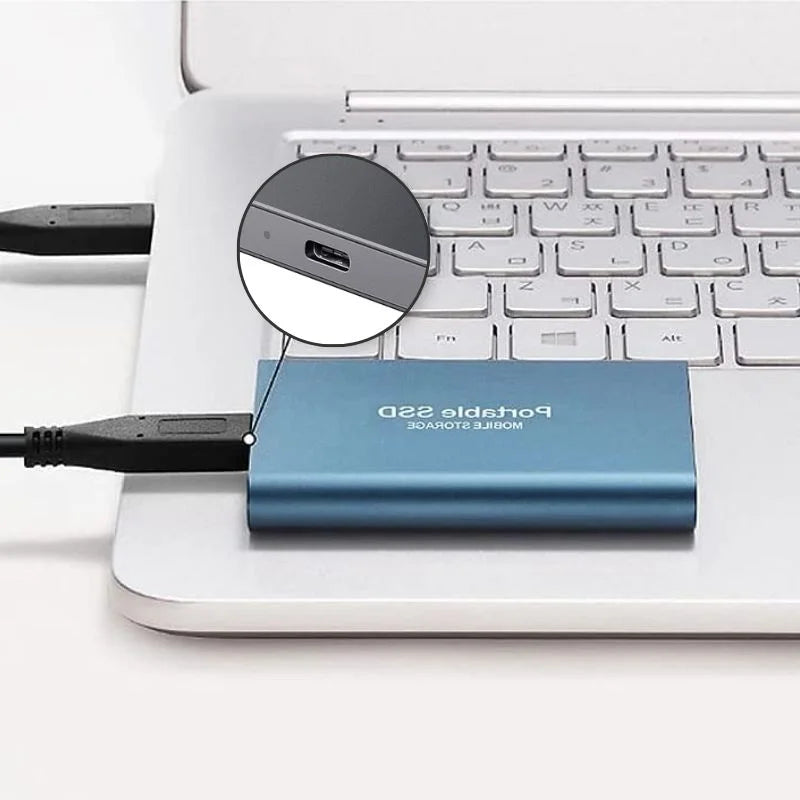 Disque SSD Externe Portable USB 3.1 Haute Vitesse Aluminium 1 à 16 To Compatible PC Mac Console Jeux Stockage | Koossa