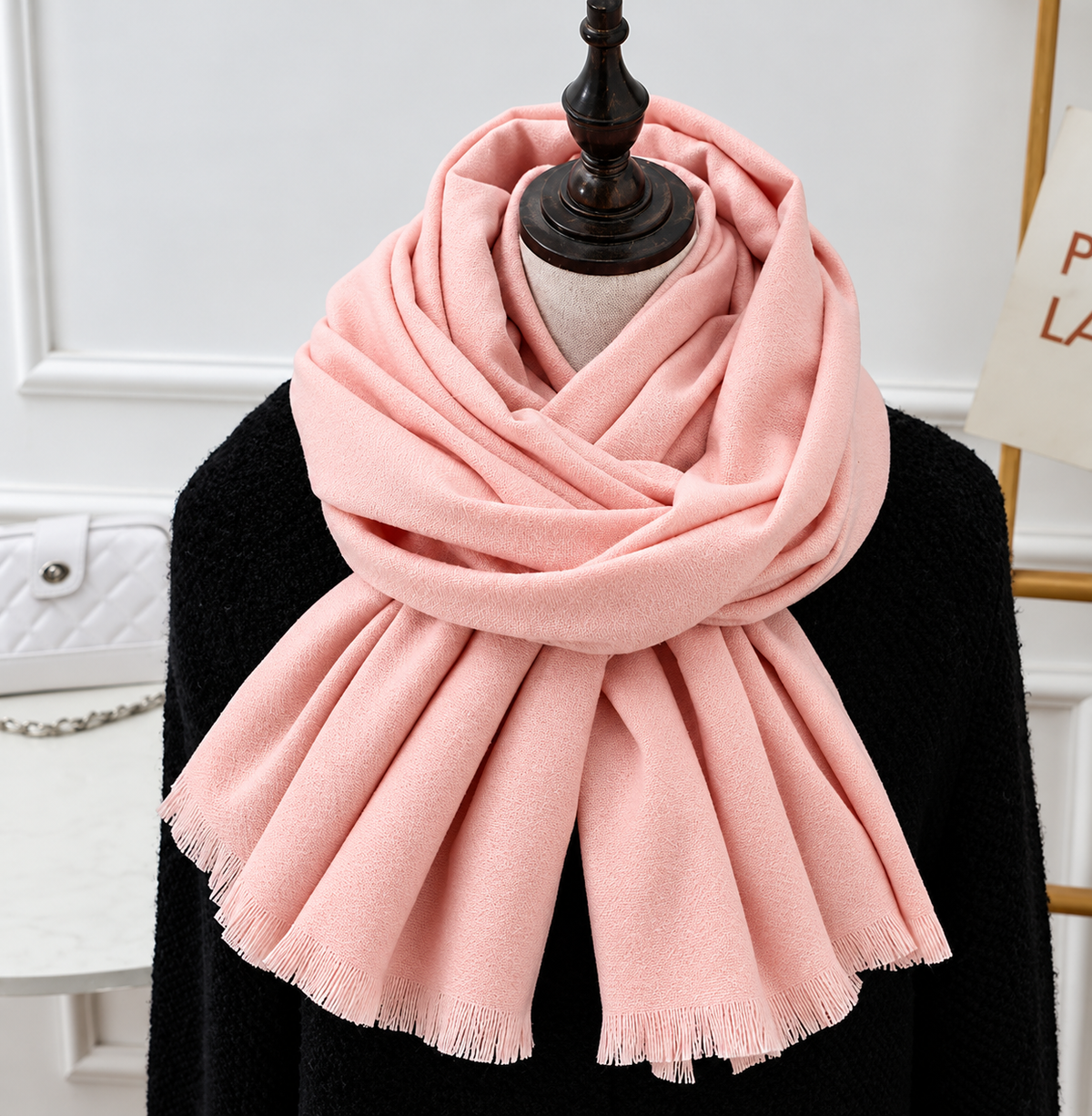 Soft Knit Scarf Unisex Long Neck Wrap Winter Accessory for Cold Weather Layering Men Women | Lonoma