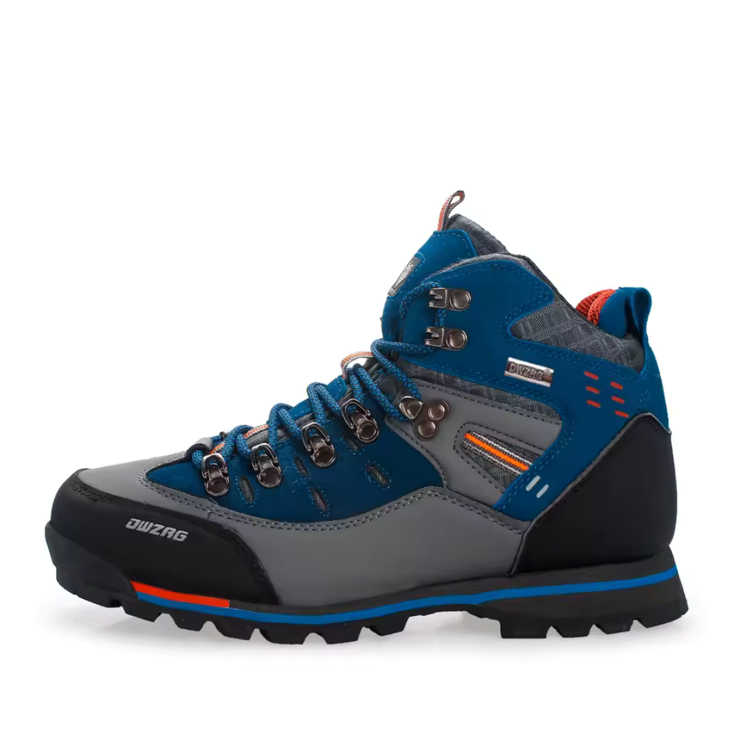 Men's Waterproof Hiking Boots, Mid-Ankle Non-Slip Rubber Sole Trekking Shoes for Winter Trail Walking, Mountain & Outdoor Use | Lonoma