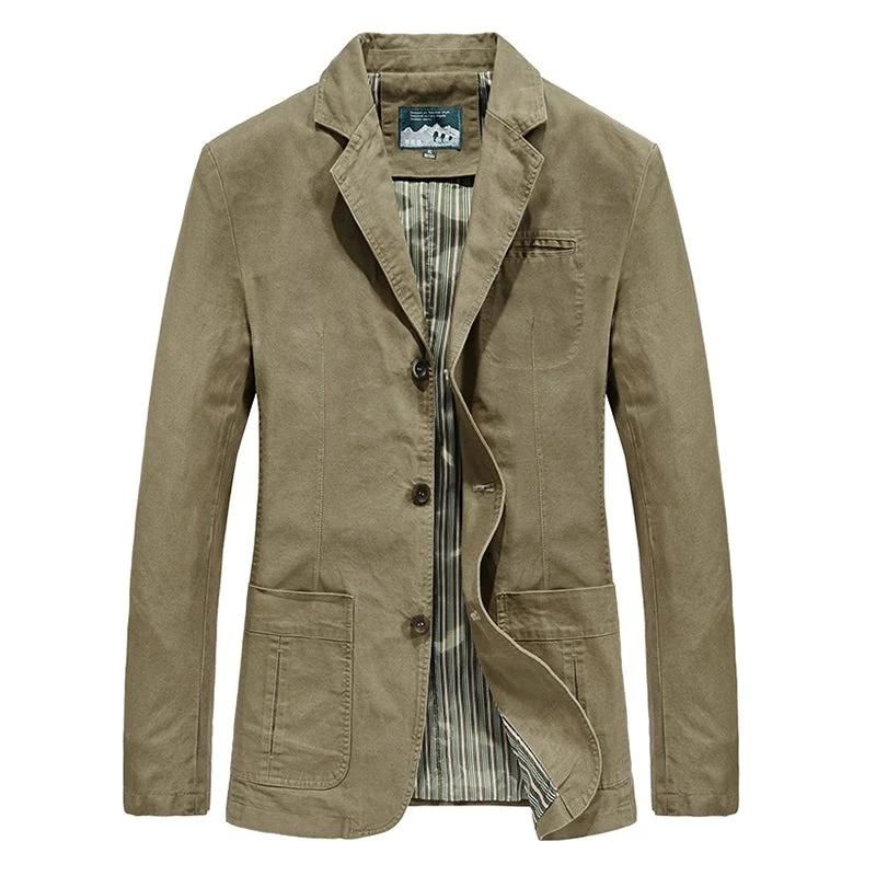 Women's Tailored Lightweight Blazer in Khaki, Black & Green – Smart Casual Jacket for Work & Weekends | Koossa