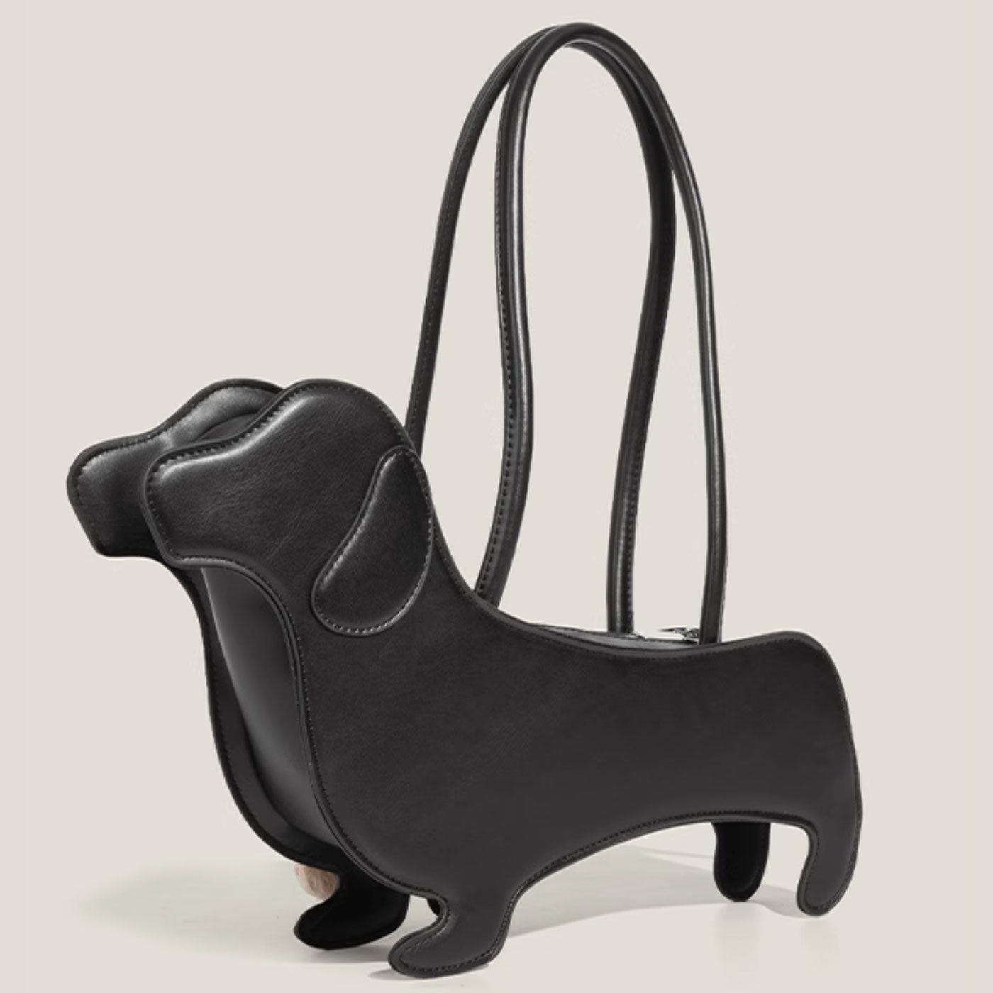 Dachshund Shaped Handbag Novelty Shoulder Bag Women Structured Tote Sausage Dog Purse Adjustable Strap Dachshund Lover Gift Bag | Koossa