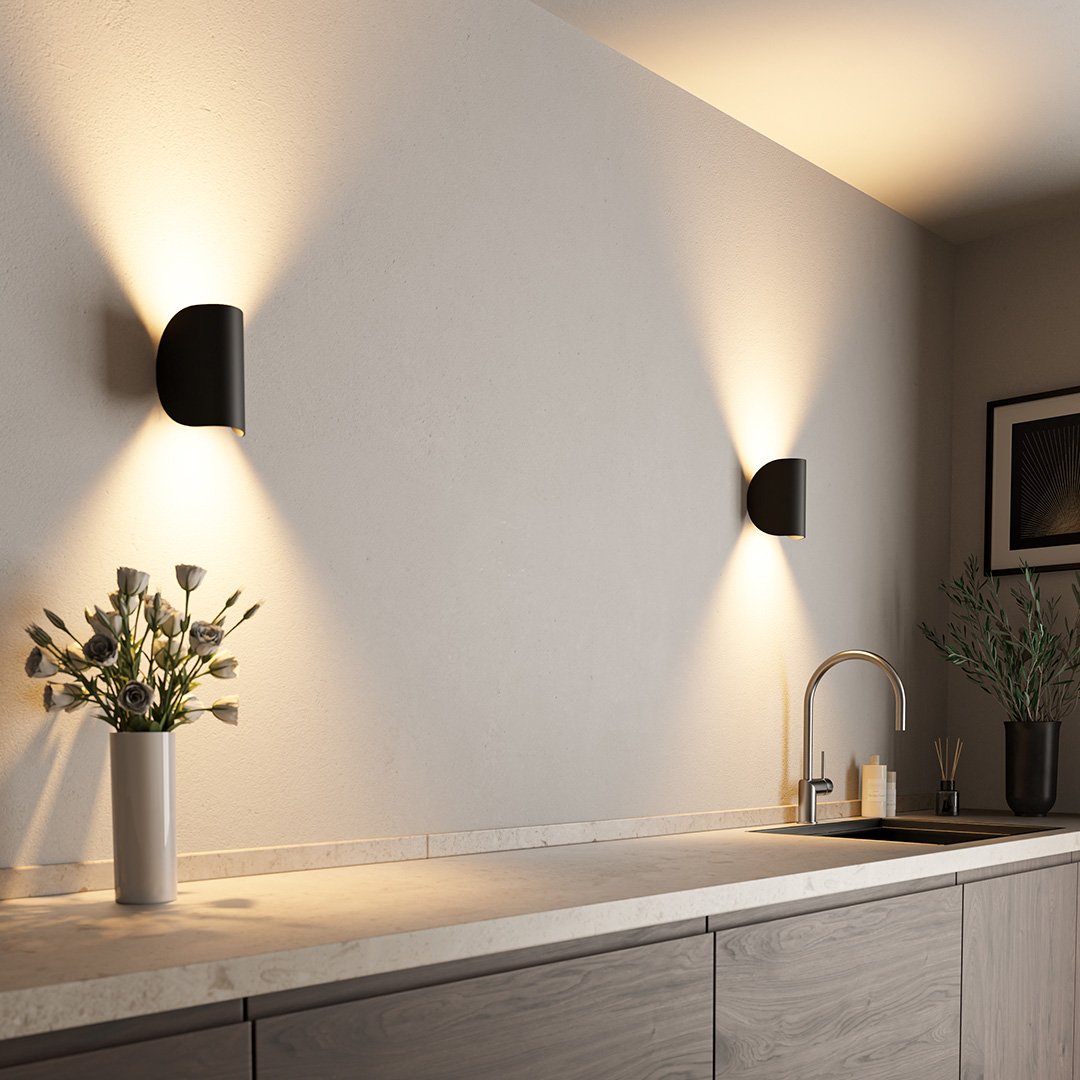 6W LED Up Down Wall Sconce Aluminum Indoor Outdoor Light 3000K Warm White for Hallway Entryway Patio Modern IP65 | Lonoma