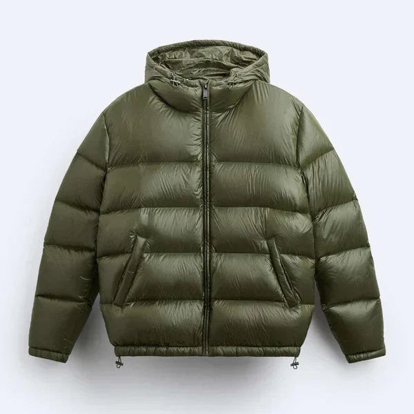 Men's Waterproof Quilted Puffer Jacket — Insulated Outerwear for Autumn Winter & Outdoor Adventures | Koossa