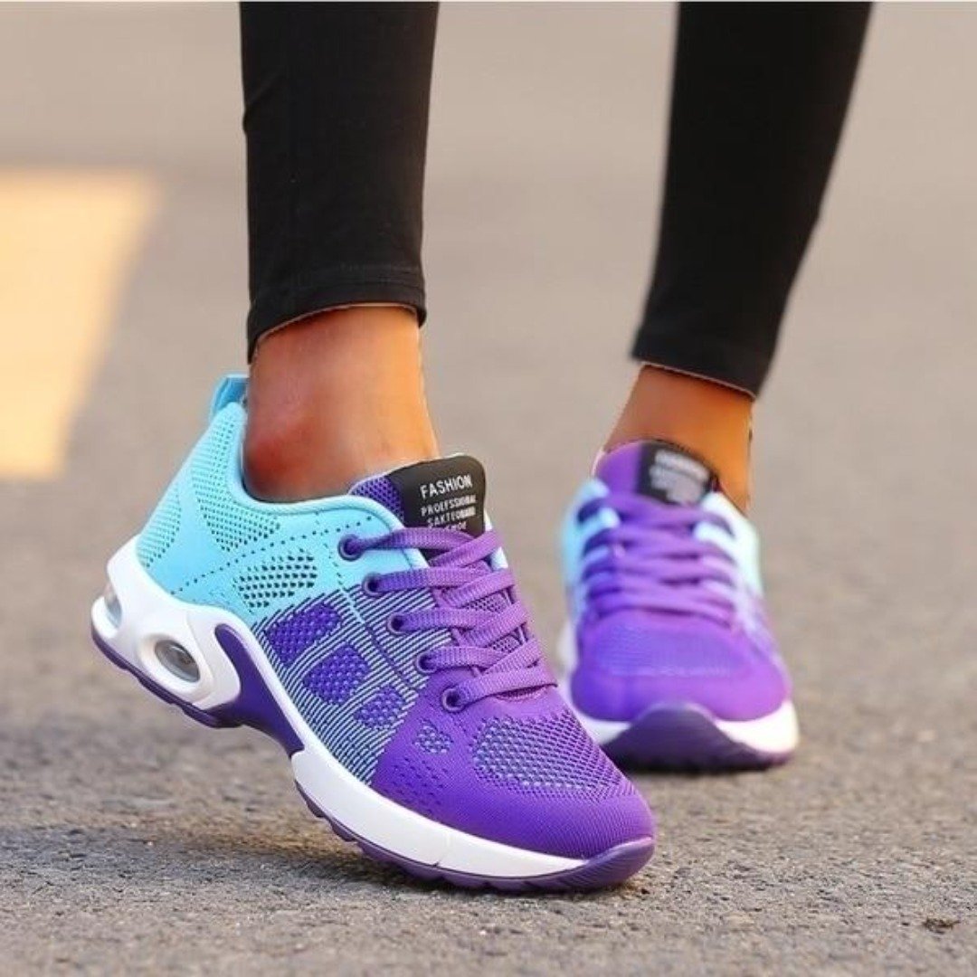 Women's Mesh Air Cushion Trainers – Lightweight Running Sneakers for Active Lifestyles & Everyday Comfort | Koossa