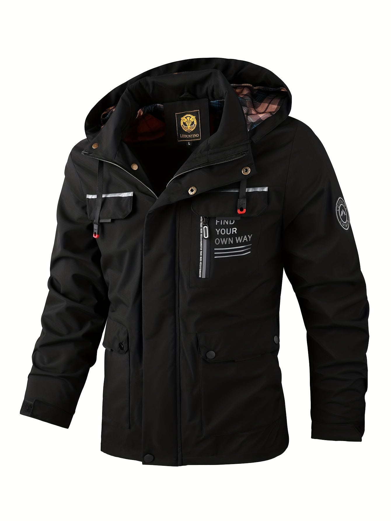Men's Hooded Winter Jacket — Windproof Outdoor Coat for Cold Weather & Active Adventures | Koossa