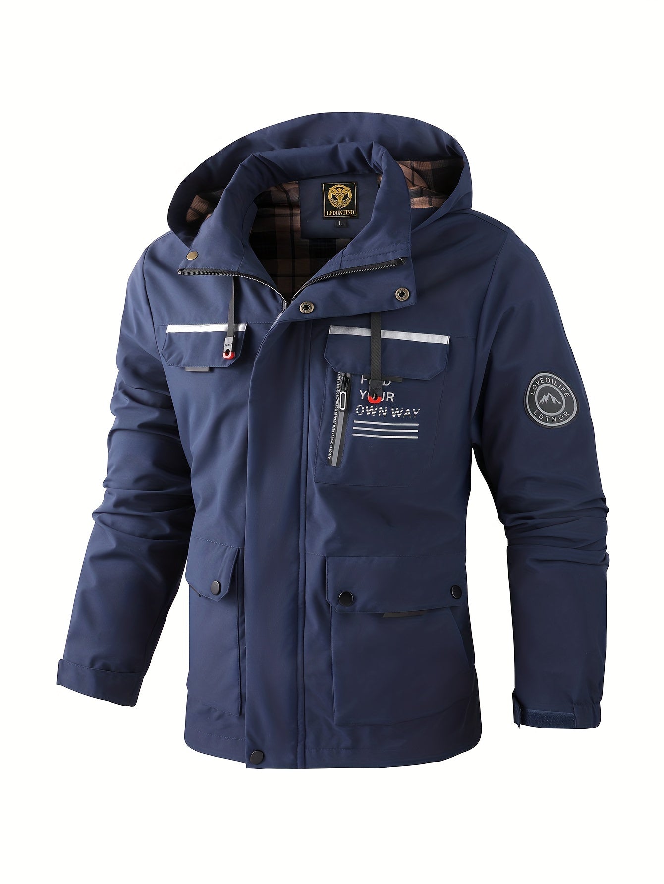 Men's Hooded Winter Jacket — Windproof Outdoor Coat for Cold Weather & Active Adventures | Koossa