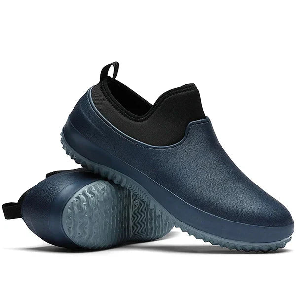 Water-Resistant Slip-On Work Shoes with Cushioned Footbed and Non-Slip Sole for Men and Women All-Day Comfort Commuting Daily Wear | Koossa