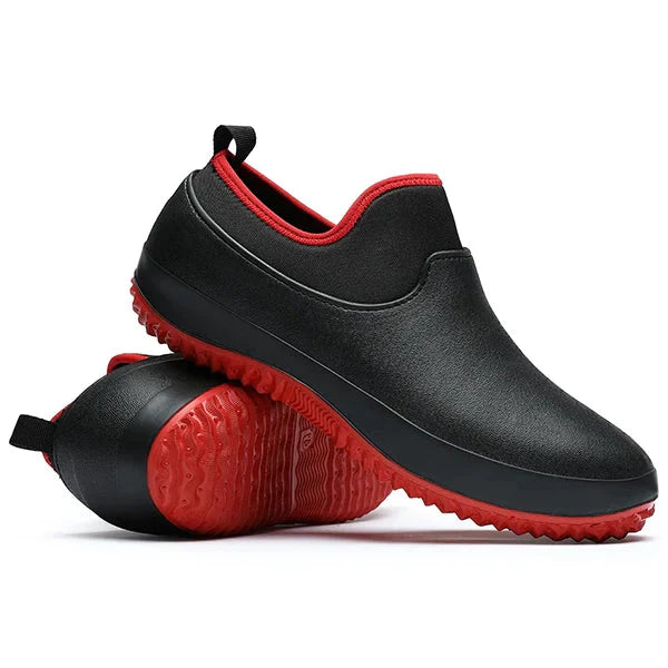 Water-Resistant Slip-On Work Shoes with Cushioned Footbed and Non-Slip Sole for Men and Women All-Day Comfort Commuting Daily Wear | Koossa