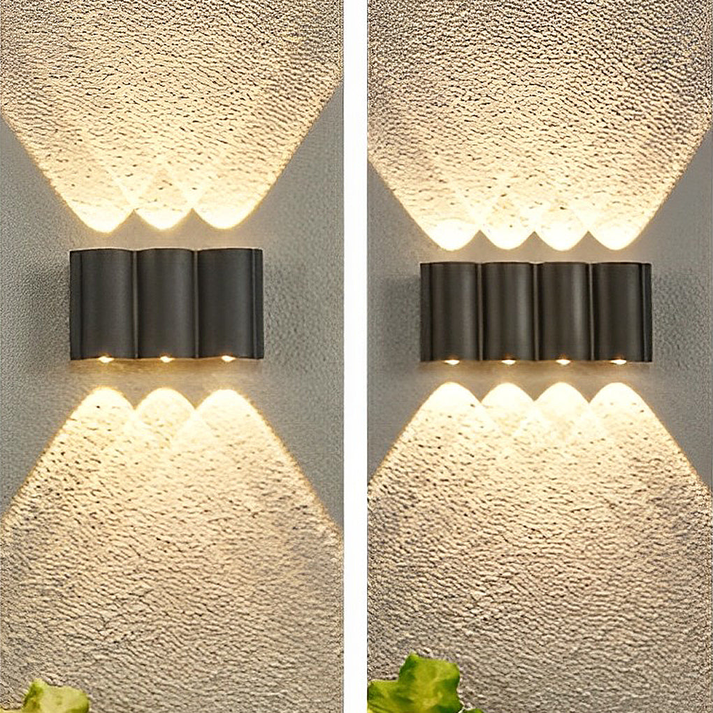 Modern LED Outdoor Wall Sconce – Black Aluminum Waterproof Fixture for Porch, Patio & Entryway Lighting | Lonoma